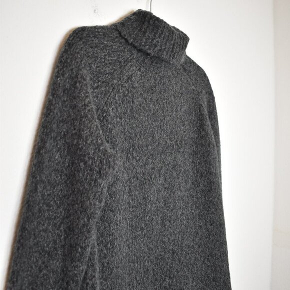 Michael Kors Turtleneck Tunic Sweater Sz M Chunky Marled Wool Neutral Minimalist - Picture 8 of 15